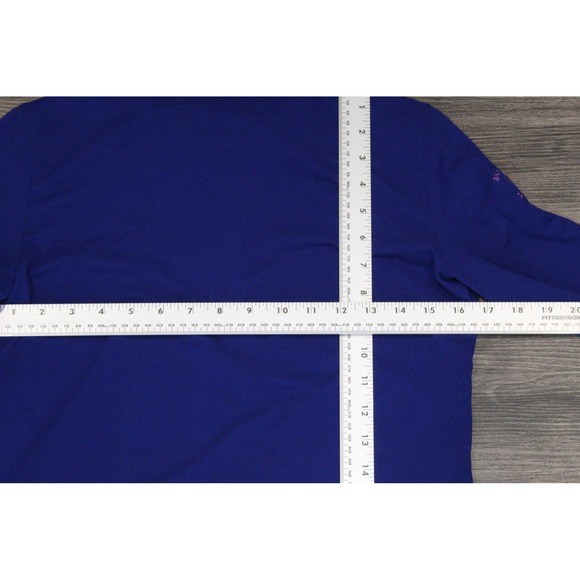 Woman's Polo Golf Ralph Lauren Purple Pink Logo 1/4 Zip Pullover Golf Shirt - Picture 7 of 8